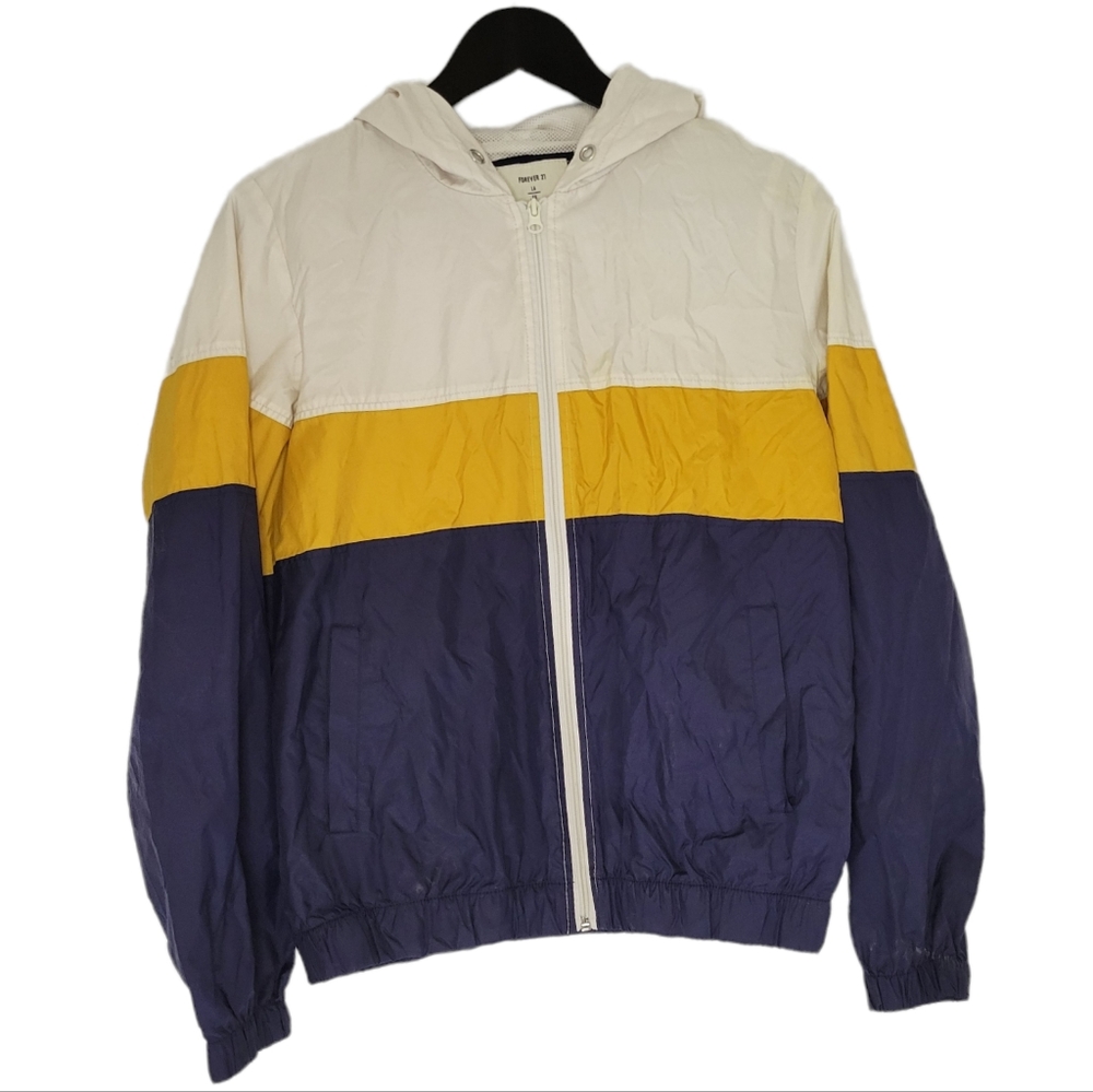 Forever 21 women's color block windbreaker